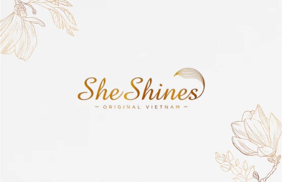 thiết kế logo SHESHINES - Mỹ Phẩm