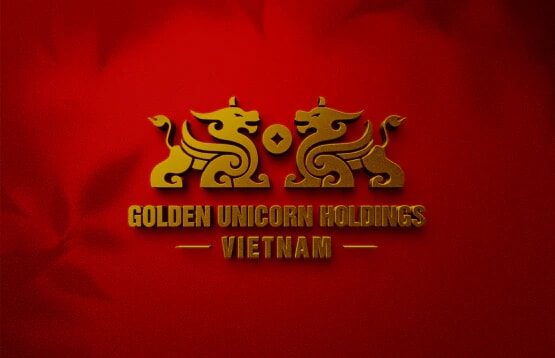 thiết kế logo GOLDEN UNICORN - Phong thủy